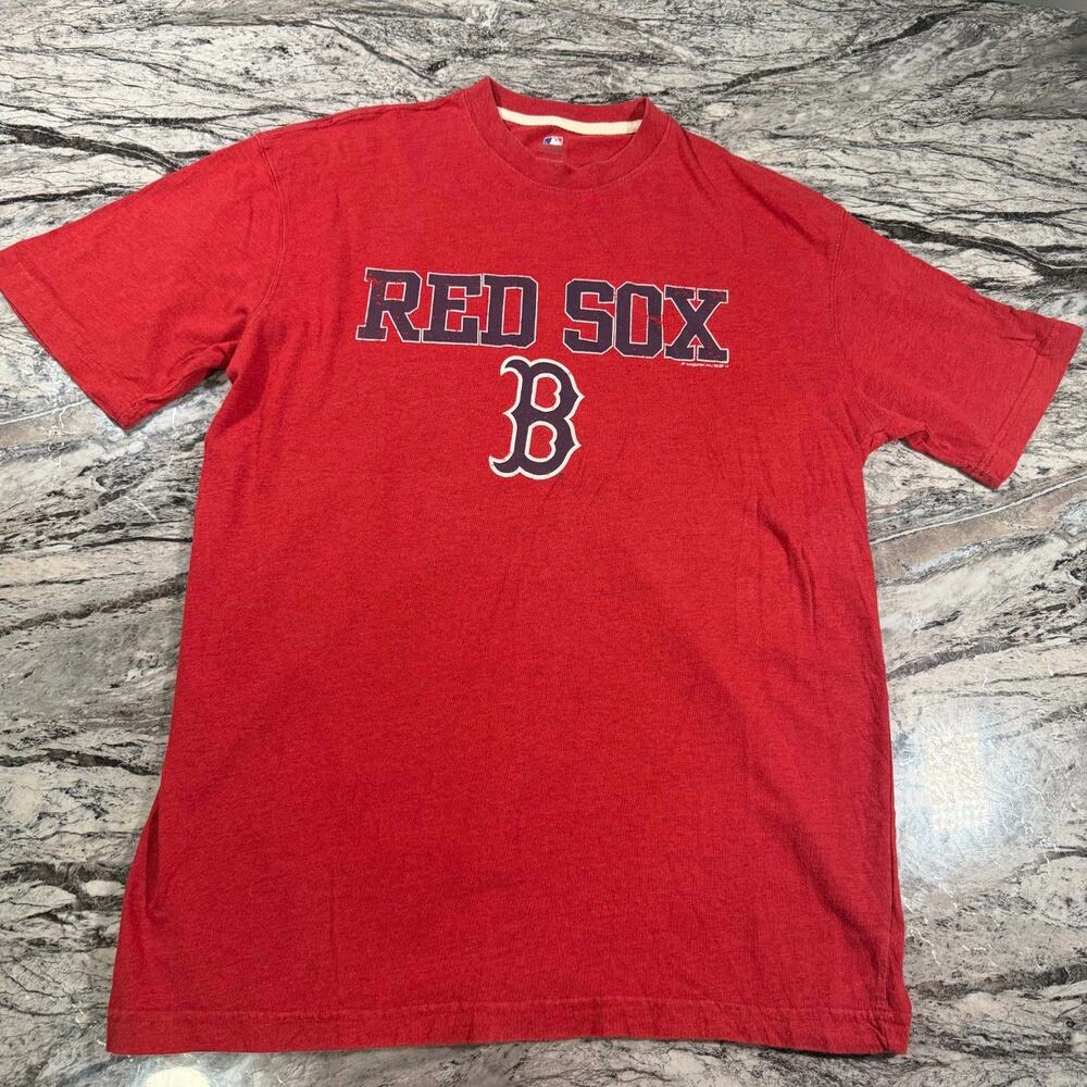 Men's Graphic T-Shirt Short Sleeve Casual Crew Neck Tee - RED - LARGE